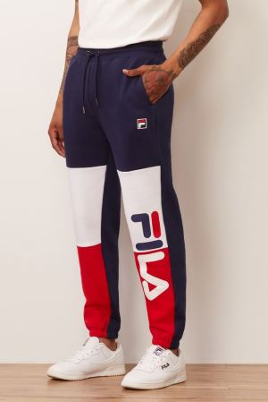 FILA Akachi Pants White / Red,Mens Clothing | CA.BFHISE702